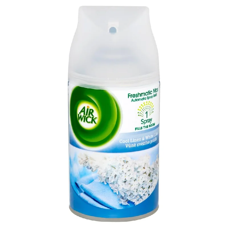 ---AIR WICK AIR FRESHNER COOL LINEN AND WHITE LILAC 250 ML