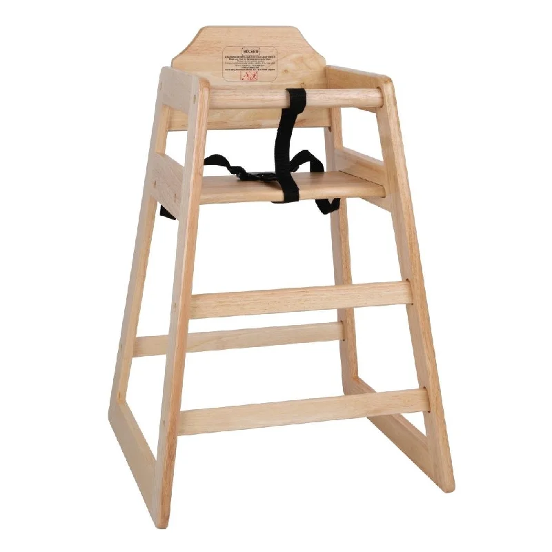 - Pet stroller can be taken on the planeBolero Wooden High Chair Natural Finish