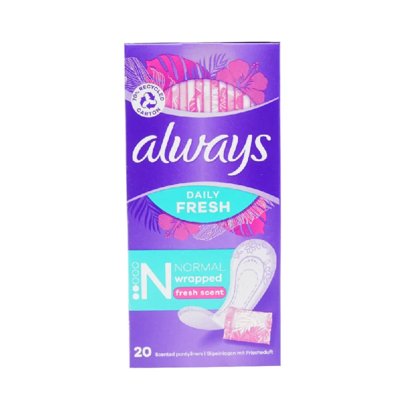 - Air box TSA certified check-inALWAYS SANITARY PAD SINGLES FRESH SCENT NORMAL 20S