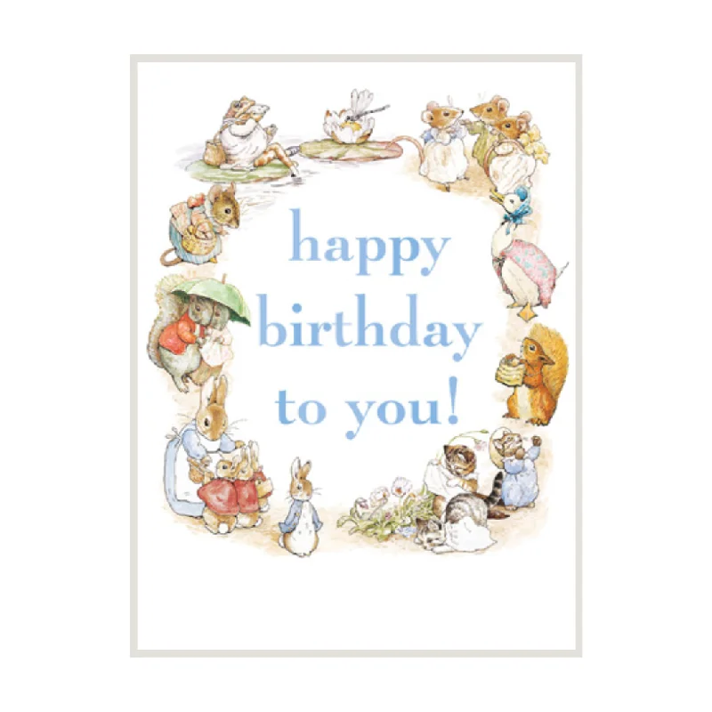 - Remote interactive pet feederBeatrix Potter Card | Happy Birthday