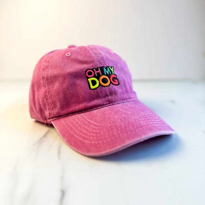 - Automatic induction pet water dispenserUnisex Embroidered OHMYDOG Cap | Light Pink