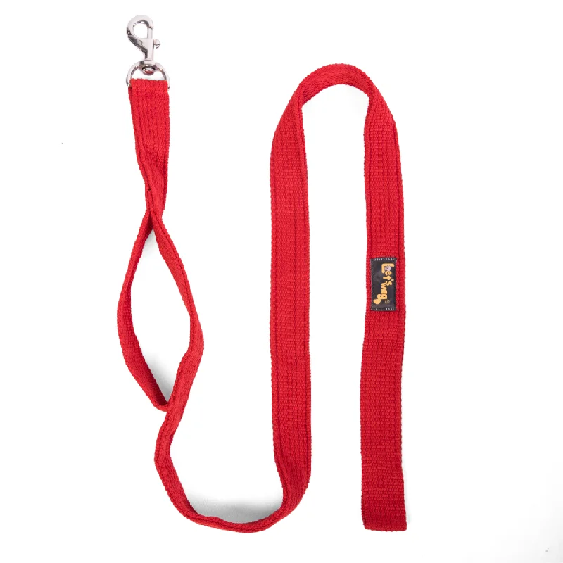 - Hamster silent running wheel to prevent chewingLet's Wag Double Handle Fabric Leash for Dogs (Red)
