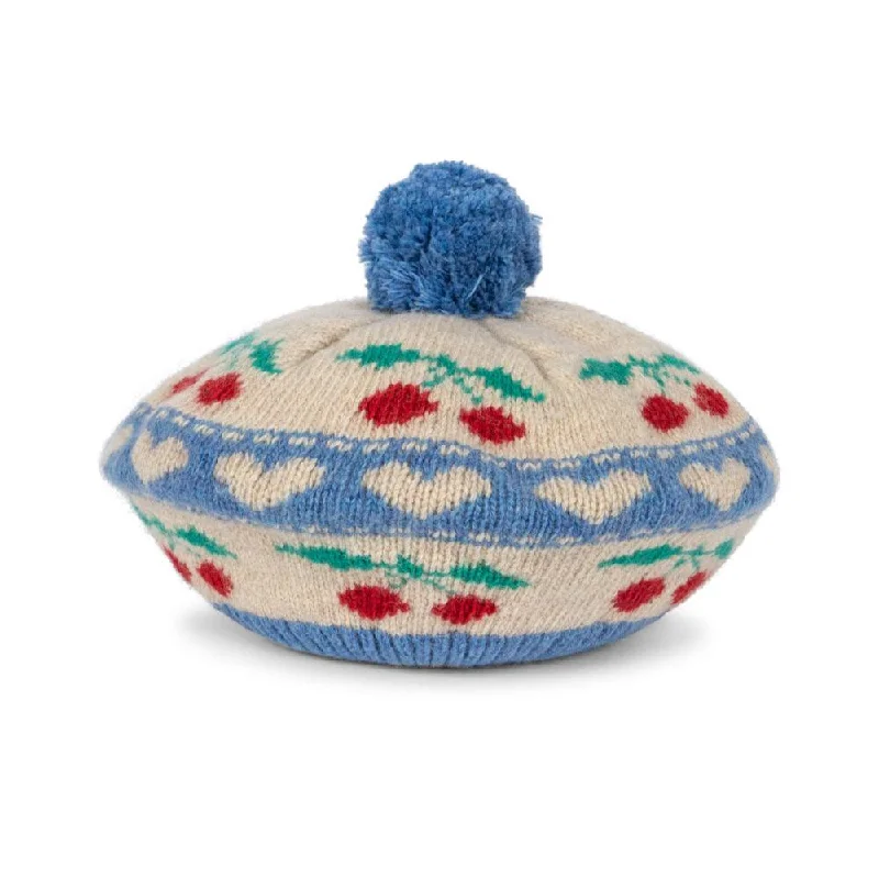 -Splash-proof food bowl AND Anti-choking slow food bowlKonges Sløjd Belou Beret | Cherry Stripe Blue -Splash-proof food bowl AND Anti-choking slow food bowlKonges Sløjd Belou Beret | Cherry Stripe Blue