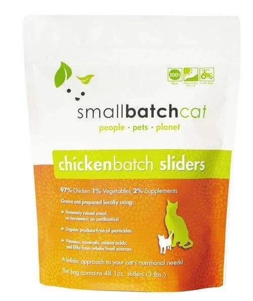    - Cat food for dental health  Smallbatch Cat Frozen Chicken 3lb