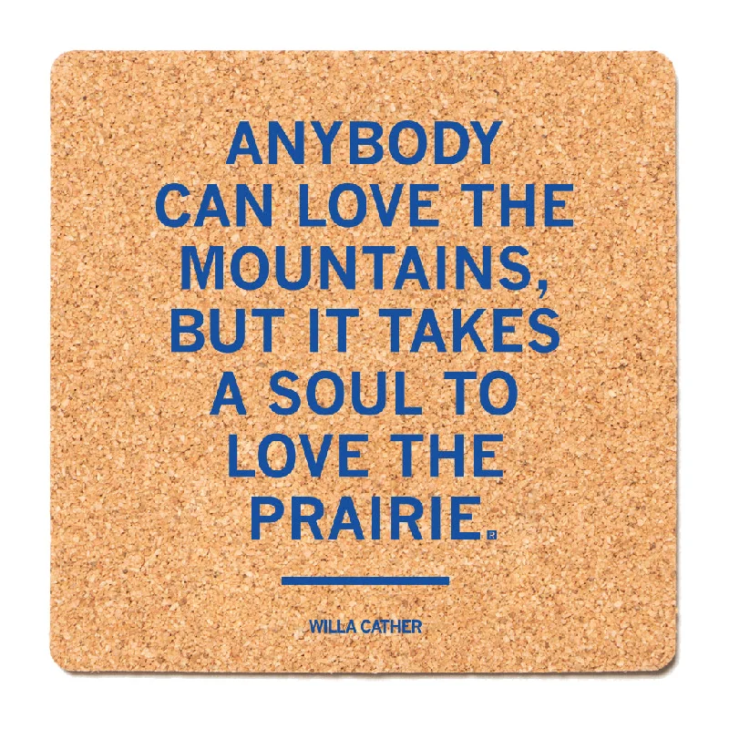 - Dog anti-slip matWilla Cather Quote Cork Coaster