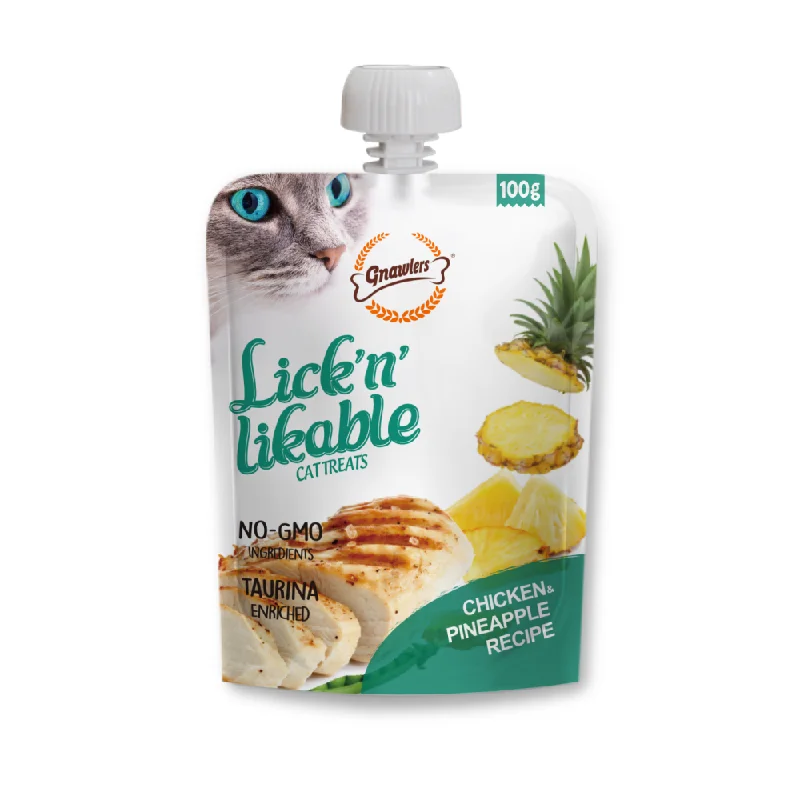 - Air box TSA certified check-inGnawlers Chicken Pineapple Lick n Likable Cat Treats - Air box TSA certified check-inGnawlers Chicken Pineapple Lick n Likable Cat Treats