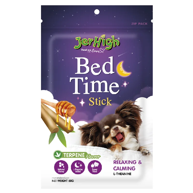 - Teething and chewing toys for puppiesJerHigh Bed Time Stick Dog Treats