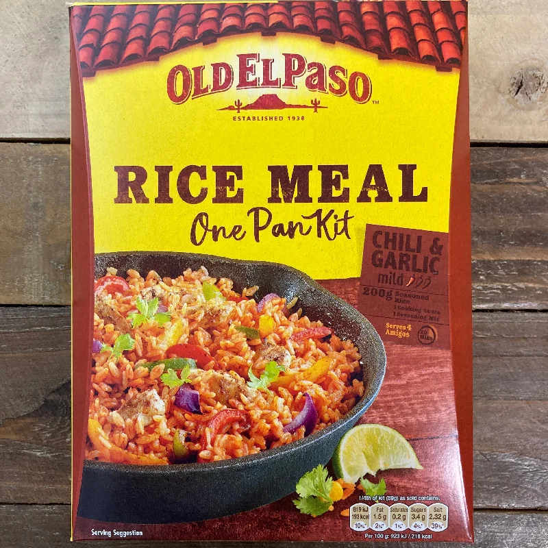 - Pet vitamin complex nutrition tablets2x Old El Paso Chili & Garlic One Pan Rice Meal Kits (2x355g)