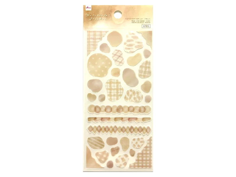 - Deodorizing cat litter tofu litterWater Color Sticker Brown