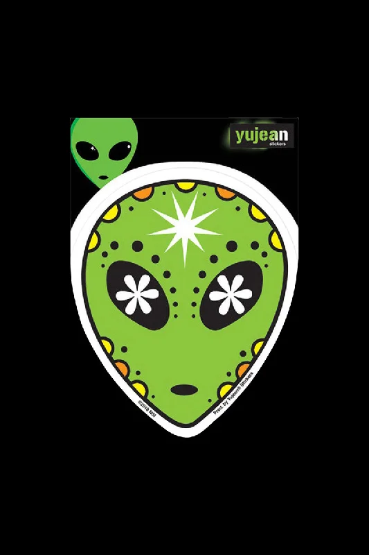 - Pet tear stain cleaning wipesAlien Sugar Skull Sticker