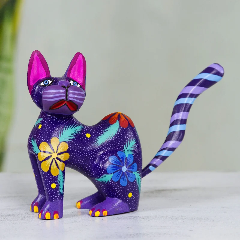 - Pet electric nail grinder silent modelMagical Cat Hand Crafted Purple Wood Kittycat Folk Art Sculpture - Pet electric nail grinder silent modelMagical Cat Hand Crafted Purple Wood Kittycat Folk Art Sculpture