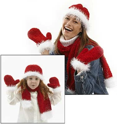 - Winter dog thick down jacketSanta Claus Scarf Pattern (Knit)