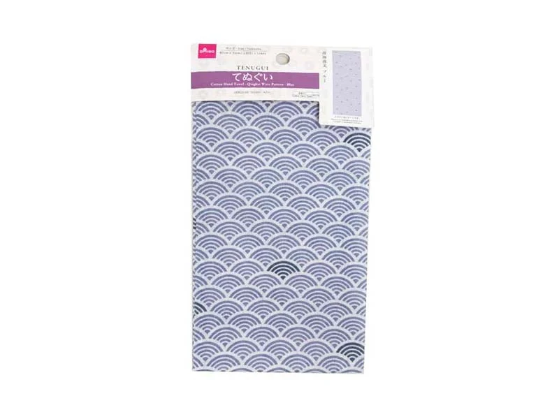 - Chinchilla cooling ice nest ceramic plateCotton Hand Towel Qinghai Wave Pattern Blue - Chinchilla cooling ice nest ceramic plateCotton Hand Towel Qinghai Wave Pattern Blue