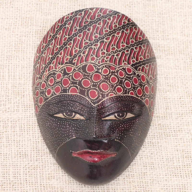 - Custom pet birthday cakeFace of Java Hand Painted Batik Wood Mask from Java