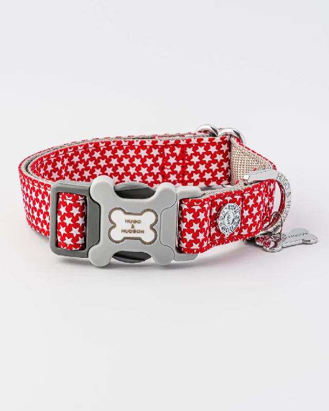 - Organic cotton dog bibsRed Star Fabric Dog Collar