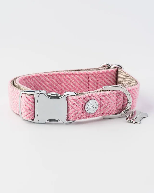 - Pet electric nail grinder silent modelTweed Metal Buckle Dog Collar - Pink Herringbone - Pet electric nail grinder silent modelTweed Metal Buckle Dog Collar - Pink Herringbone