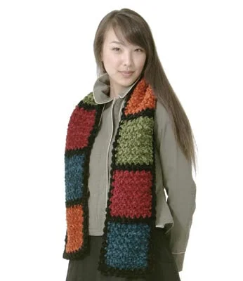  -Explosion-proof leash FOR LARGE dogsBig Blocks Scarf Pattern (Crochet)