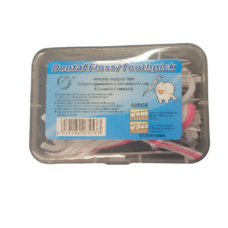 ---DENTAL FLOSS TOOTH PICK MACROMOLECULE CARE 50 PC