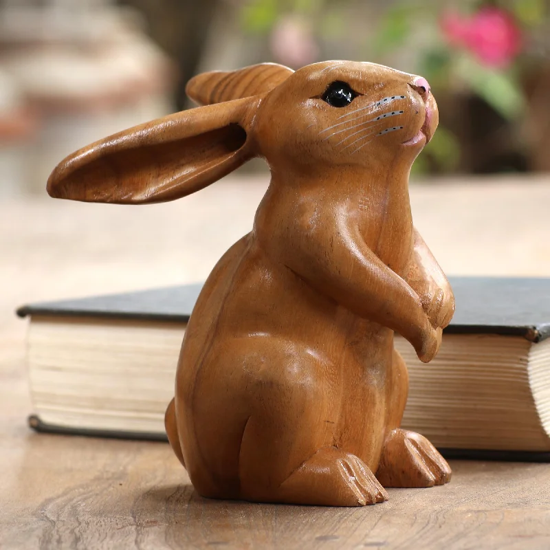 - Teething and chewing toys for puppiesAdorable Rabbit in Brown Handmade Brown Bunny Sculpture - Teething and chewing toys for puppiesAdorable Rabbit in Brown Handmade Brown Bunny Sculpture