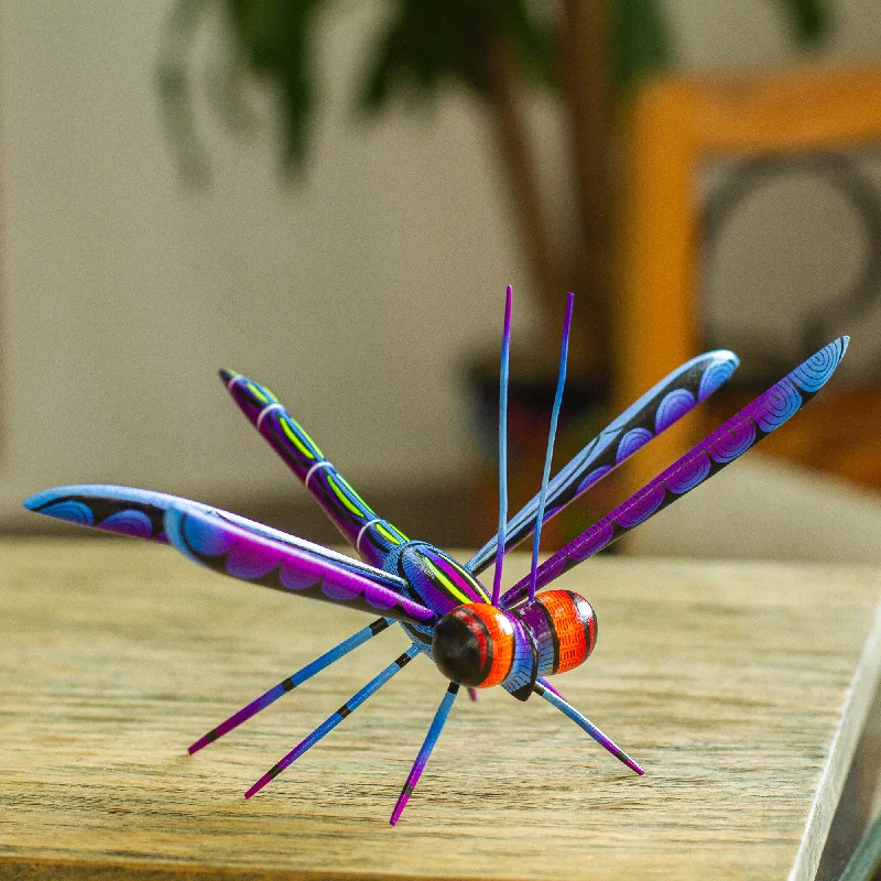 - Automatic temperature adjustment cat bedSweet Freedom in Blue Handcrafted Blue Copal Wood Dragonfly Sculpture from Mexico