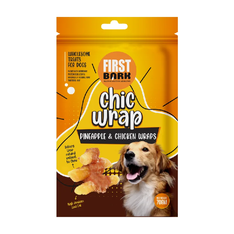 - Summer pet ice matFirst Bark Pineapple & Chicken Wrap Dog Treats