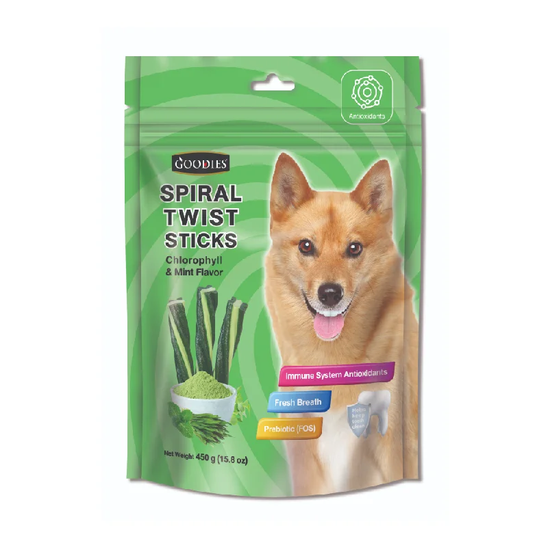 - Degradable pet feces bagGoodies Chlorophyll & Mint Spiral Twist Stick Dog Treats