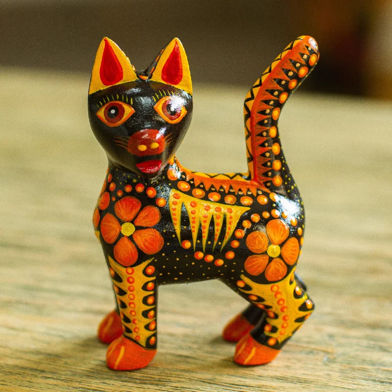 - Pet smart GPS locatorFiery Cat Wood Alebrije Cat Figurine in Orange from Mexico