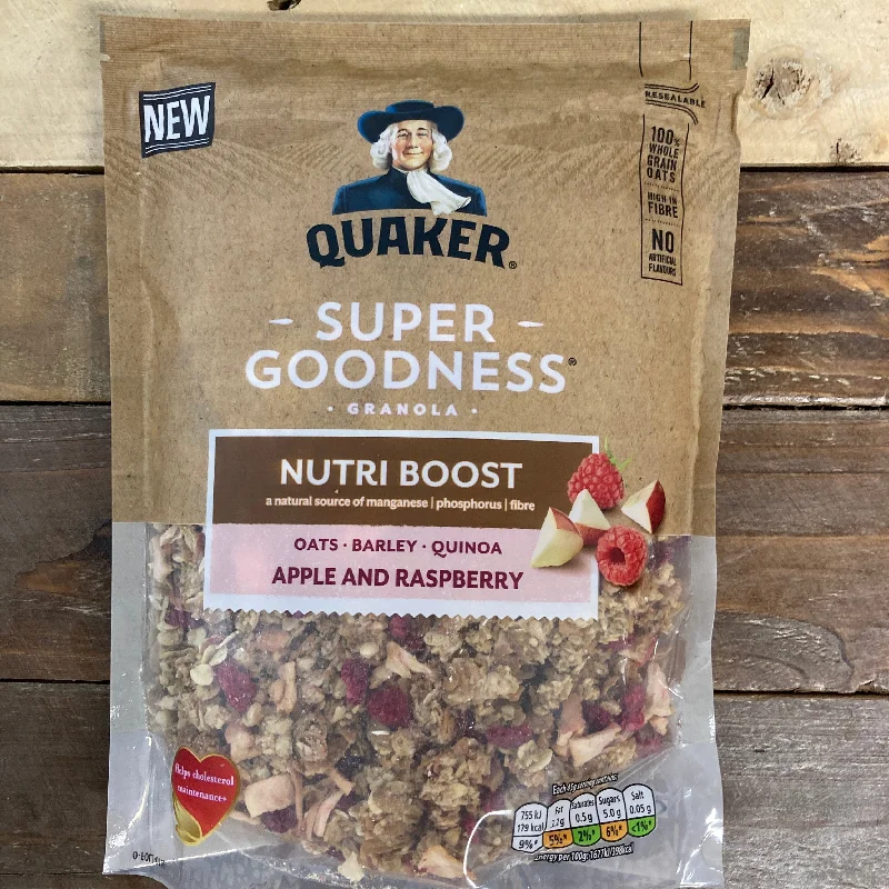 Pet Products2x Quaker Super Goodness Apple & Raspberry Granola (2x400g)
