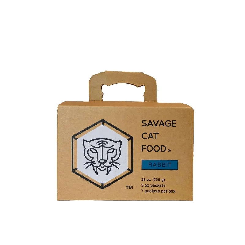    - Cat food for digestive health  Savage Cat Rabbit