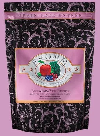   - Senior cat food  Fromm Four-Star Beef Liváttini Veg Recipe for Cats