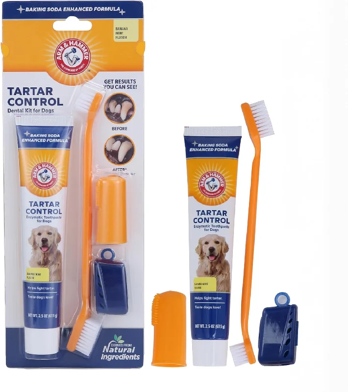 - Dog anti-slip matfor Pets Tartar Control Kit for Dogs Contains Toothpaste, Toothbrush & Fingerbrush Reduces Plaque & Tartar Buildup, 3-Piece Kit, Banana Mint Flavor (Pack of 1) - Dog anti-slip matfor Pets Tartar Control Kit for Dogs Contains Toothpaste, Toothbrush & Fingerbrush Reduces Plaque & Tartar Buildup, 3-Piece Kit, Banana Mint Flavor (Pack of 1)