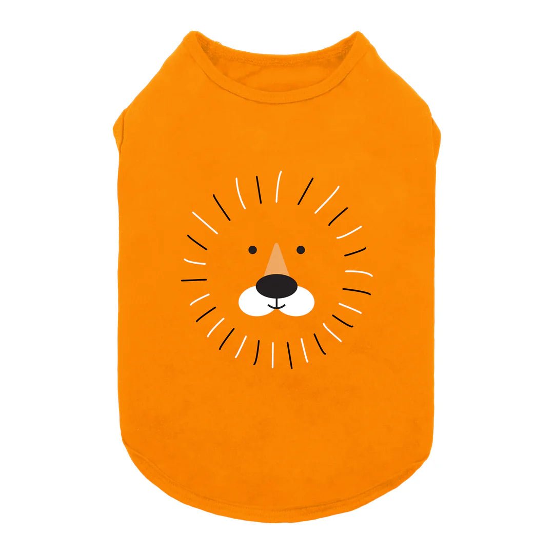 Combined with specific occasions:Orange Lion Shirt