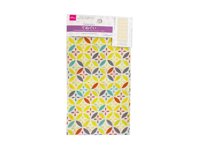 - Deodorizing cat litter tofu litterCotton Hand Towel Flower Seven Treasures Yellow