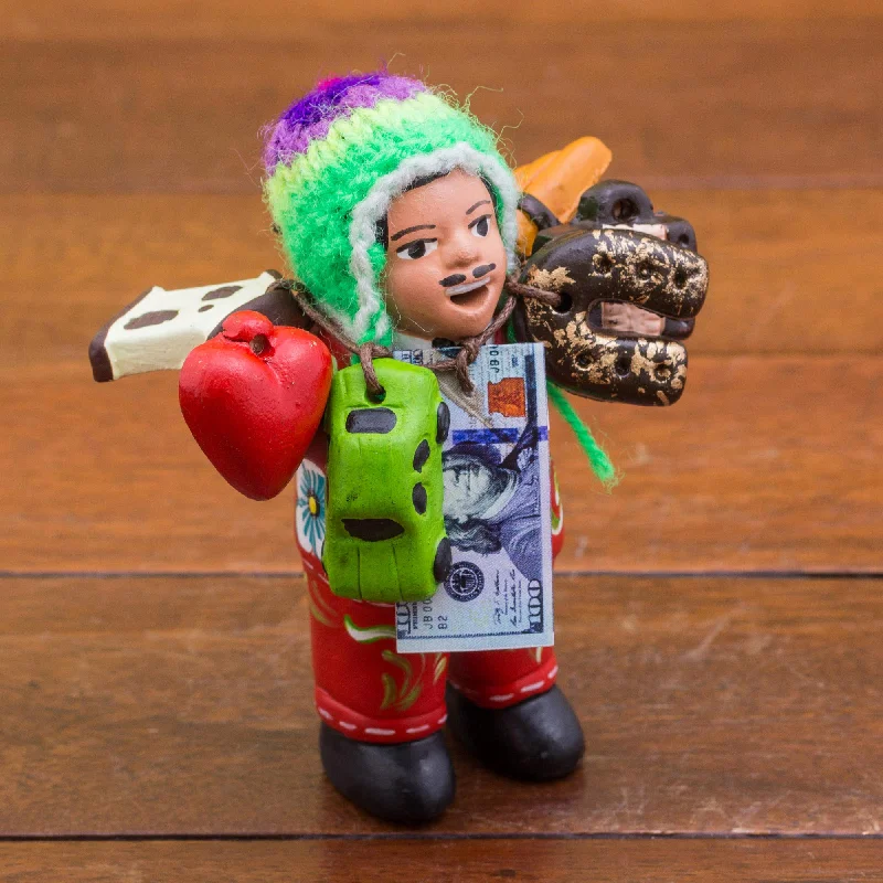 - Custom pet birthday cakeEkeko of Abundance Hand Painted Ekeko Sculpture with Wool Cap from Peru - Custom pet birthday cakeEkeko of Abundance Hand Painted Ekeko Sculpture with Wool Cap from Peru