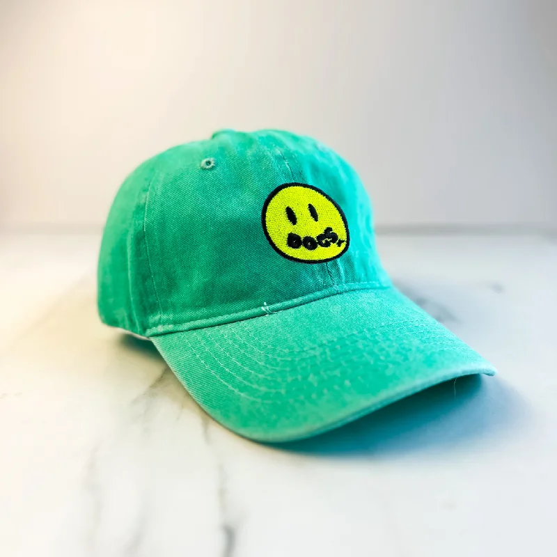 - Dog disposable foam shower gelUnisex Embroidered Doggy Smile Cap | Turquoise
