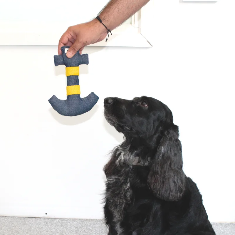 - Brand XX dog toy reviewsPoochMate Denim Anchor Dog Toy
