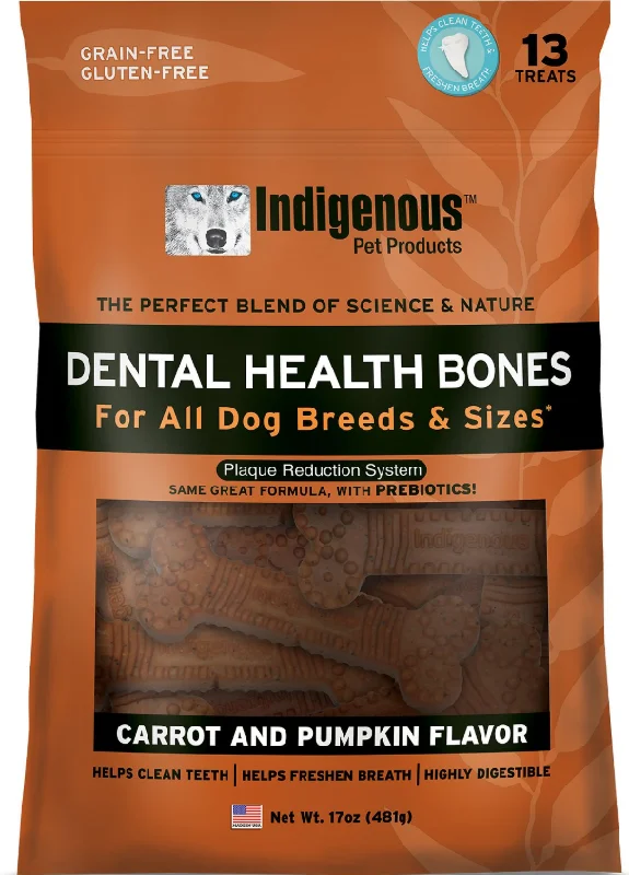 -Grain-free dog food recommendationIndigenous Dental Health Bones — Carrot & Pumpkin Flavor 17oz -Grain-free dog food recommendationIndigenous Dental Health Bones — Carrot & Pumpkin Flavor 17oz