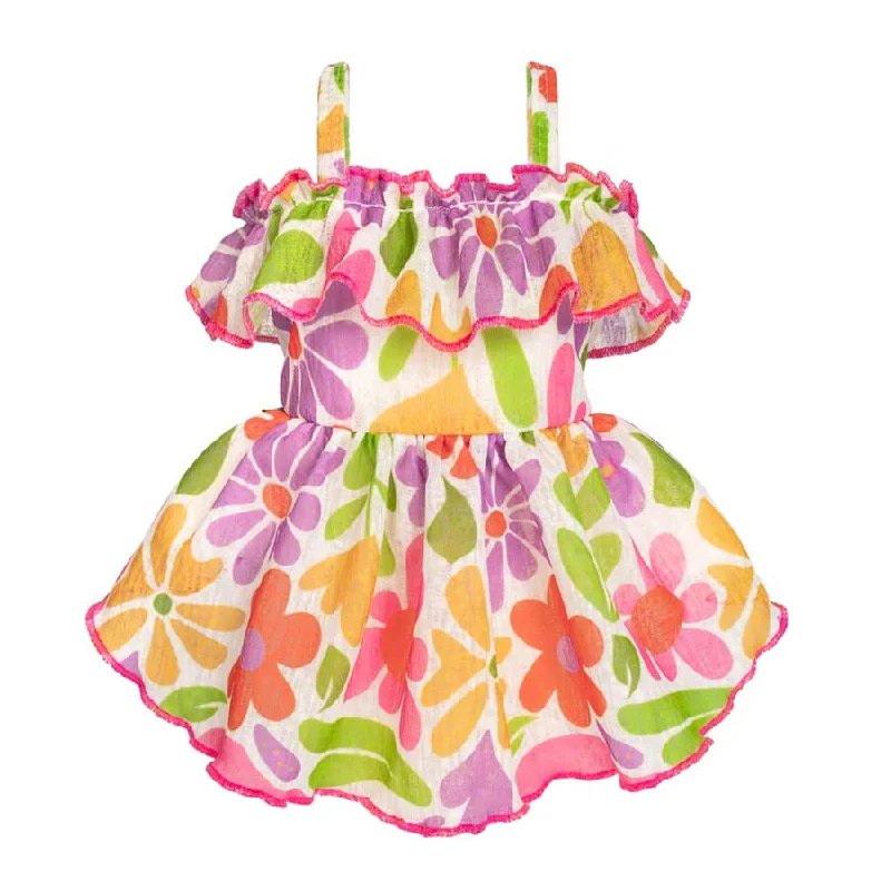 - Air box TSA certified check-inColorful Floral Dog Dress