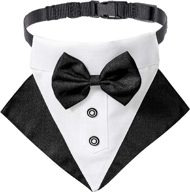 - Remote interactive pet feederFormal Dog Tuxedo Wedding Dog Bandana Collar Dog Collar with Bow Tie Adjustable Dog Bowtie Collar Bandana for Medium Large Dog Pet (Large, Black&White) - Remote interactive pet feederFormal Dog Tuxedo Wedding Dog Bandana Collar Dog Collar with Bow Tie Adjustable Dog Bowtie Collar Bandana for Medium Large Dog Pet (Large, Black&White)