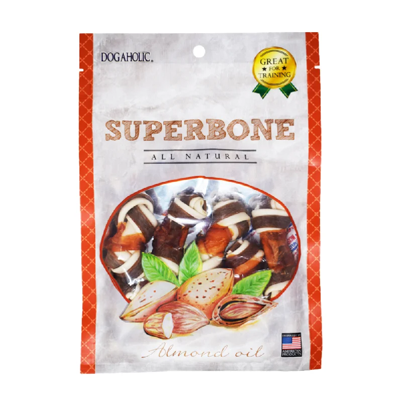 ---Dogaholic Superbone Almond Oil Knotted Dog Treats