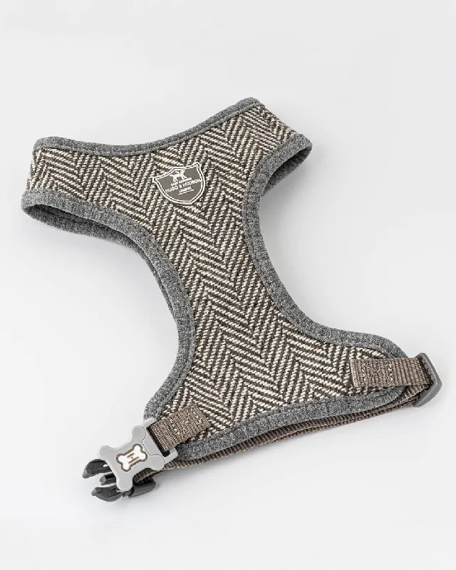 - Postoperative pet anti-licking Elizabethan collarTweed Dog Harness - Grey Herringbone - Postoperative pet anti-licking Elizabethan collarTweed Dog Harness - Grey Herringbone