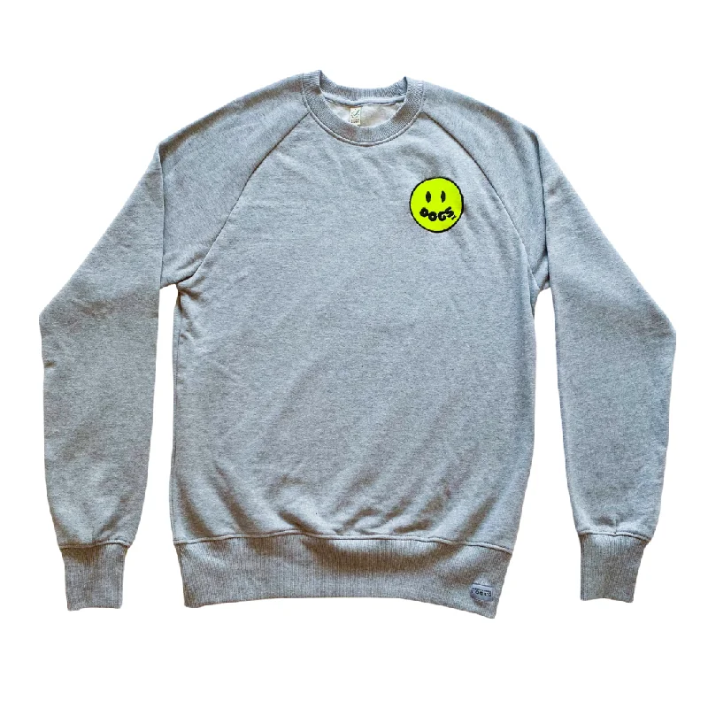 - Pet fence foldable indoorDoggy Smile Embroidered Sweatshirt | Grey with Neon Embroidery - Pet fence foldable indoorDoggy Smile Embroidered Sweatshirt | Grey with Neon Embroidery