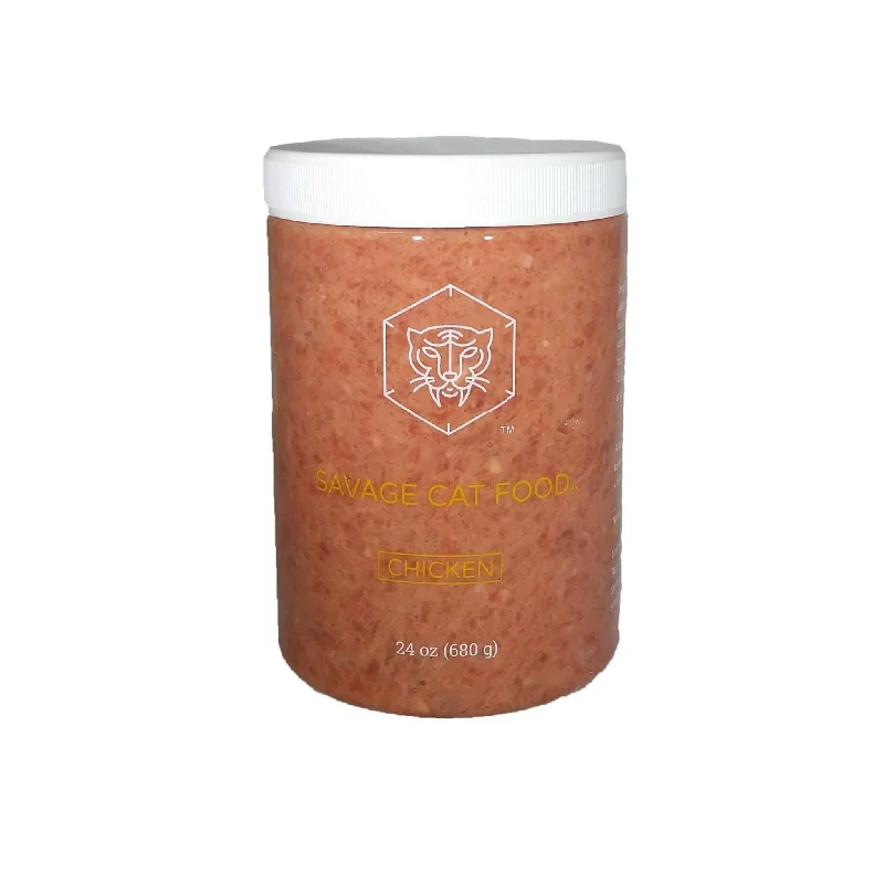    - Cat food for immune system support  Savage Cat Chicken