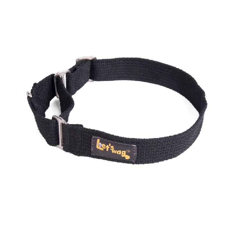 - Car dog seat beltLet's Wag Martingale Collar for Dogs (Black)