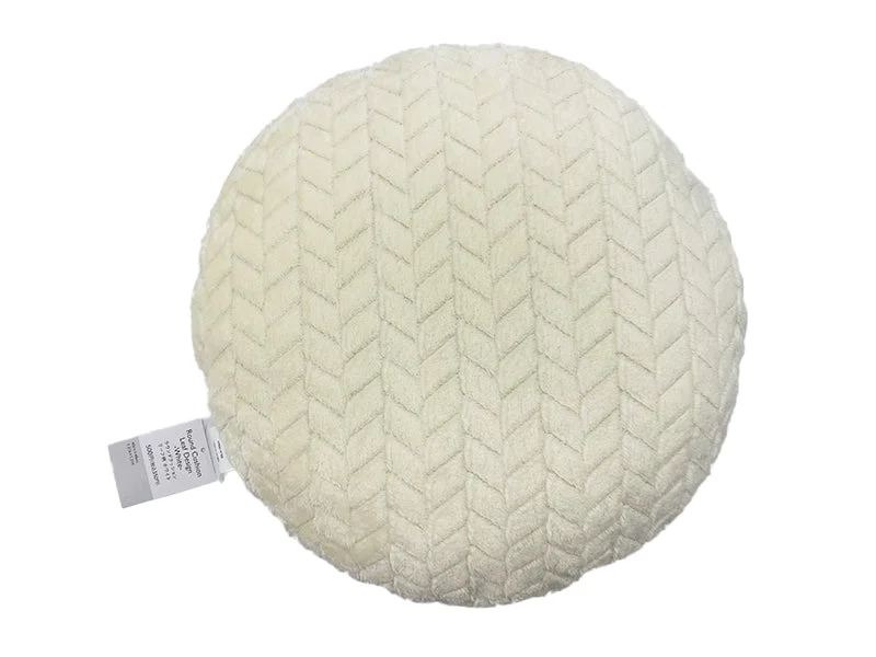  -Explosion-proof leash FOR LARGE dogsRound Cushion Leaf Design White