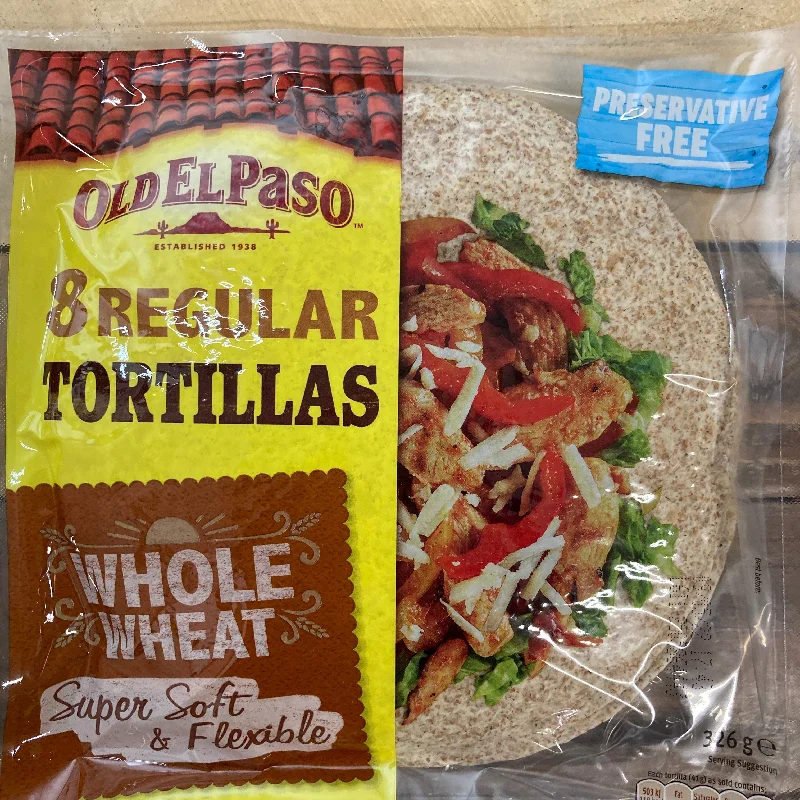 - Winter warm clothes for short-haired dogs16x Old El Paso Super Soft Whole Wheat Tortillas (2 Packs of 8 Wraps)