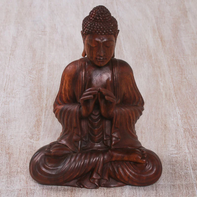 - Pet tear stain cleaning wipesBuddha with Vitarka Mudra Handcrafted Suar Wood Buddha Sculpture from Bali - Pet tear stain cleaning wipesBuddha with Vitarka Mudra Handcrafted Suar Wood Buddha Sculpture from Bali