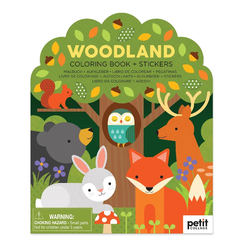 -Splash-proof food bowl AND Anti-choking slow food bowlColouring Book with Stickers - Woodland Animals -Splash-proof food bowl AND Anti-choking slow food bowlColouring Book with Stickers - Woodland Animals