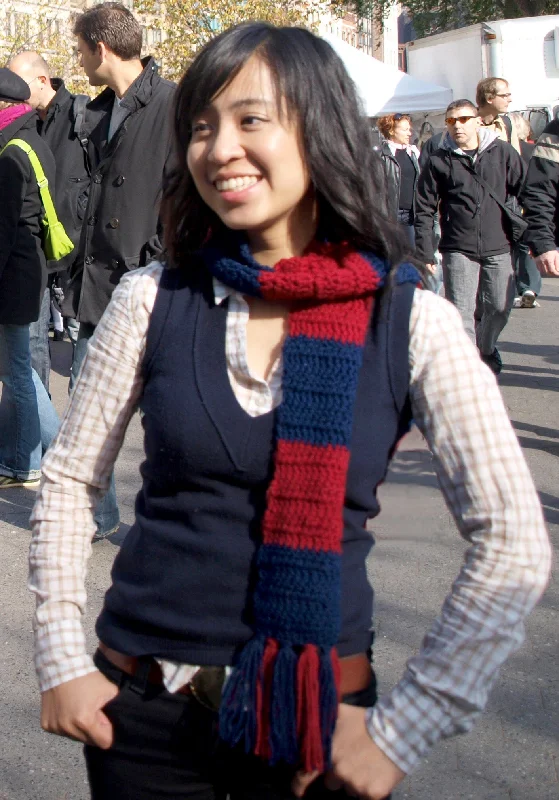 - Natural latex pet mattressSchool Colors Scarf Pattern (Crochet)