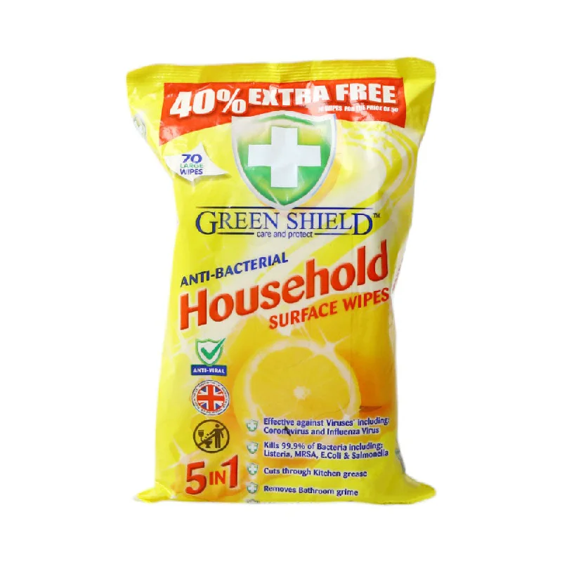 - Pet tear stain cleaning wipesGREEN SHIELD WIPES HOUSE HOLD 4IN1 70PC